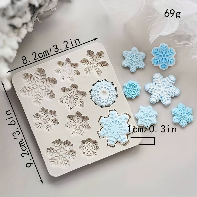Snowflake Shape Chocolate Mold 3d Silicone Mold Candy Mold - Temu